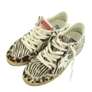GOLDEN GOOSE BALL STAR スニーカー ハラコ 37 ブラウン