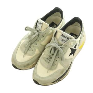GOLDEN GOOSE RUNNING スニーカー シューズ 37 24.5cm グレー オフホワイト /MI OS