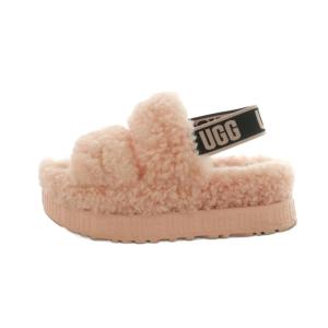 UGG australia サンダル 厚底 ボア US5 22.0cm ピンク 1120876 /MI OS