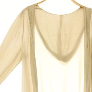 FOXEY 42125 Cardigan Sylph ロング ベージュ