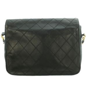 CHANEL ビコローレ マトラッセ デカココマーク チェーンショルダーバッグ ブラック