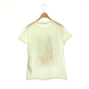 Max Mara ロゴプリントTシャツ カットソー 半袖 S ホワイト /HK OS SH