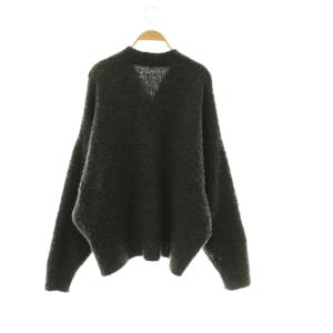 JOURNAL STANDARD LUXE 24AW ブークレーカーディガン ニット Vネック チャコール /CX OS