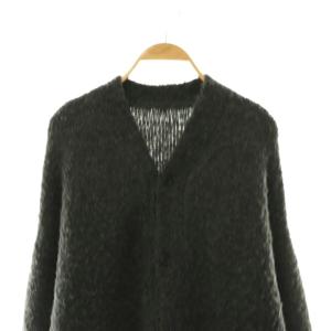 JOURNAL STANDARD LUXE 24AW ブークレーカーディガン ニット Vネック チャコール /CX OS