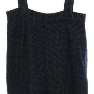 JOURNAL STANDARD LUXE 25AW ラメツィードサスペンダーパンツ オールインワン F ネイビー /HK OS