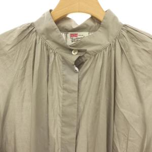 Traditional Weatherwear リバティ DEVON シャツワンピース ロング コットン 前開き XS グレー /CX OS