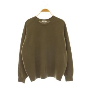 24AW SUPER180 クルーネックプルオーバー ニット セーター 長袖 茶 /NR OS