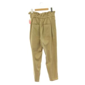 franche lippée リボン タックパンツ テーパード M ベージュ /HS OS