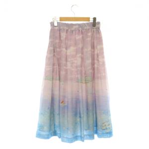 franche lippée 春オリプリ丈長スカート 続編パイレーツ ロング フレア M ピンク ブルー /MY OS