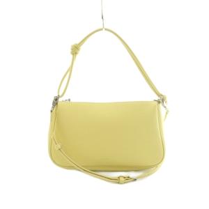 2WAY POCHETTE MINI ポシェット ハンドバッグ レザー 黄色 イエロー /MI OS
