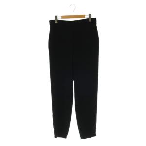 JOGGER PANTS POWDER CREPE ロングパンツ イージー S 黒 ブラック /SY OS