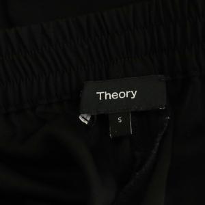 Theory JOGGER PANTS POWDER CREPE ロングパンツ イージー S 黒 ブラック /SY OS
