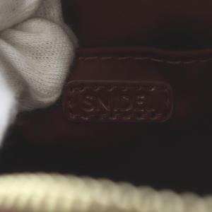 SNIDEL 24AW スクエアボストンバッグ ハンドバッグ ショルダーバッグ 2way フェイクレザー バーガンディ
