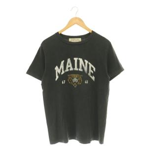TIGER Tシャツ カットソー ドゥーズィエムクラス取扱 半袖 L チャコールグレー ホワイト マルチカラー