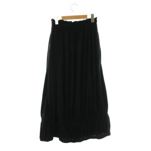 ENFOLD GATHER SKIRT スカート ギャザー Aライン ロング 38 濃紺 ダークネイビー /HS OS
