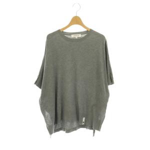 24SS KNIT×CUT T- SHIRT Tシャツ カットソー プルオーバー 38 グレー /CX