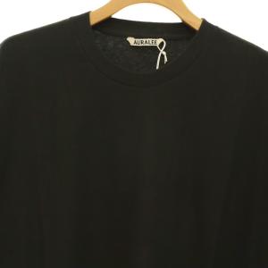 AURALEE BRUSHED ORGANIC COTTON JERSEY TEETシャツ カットソー 4 チャコール