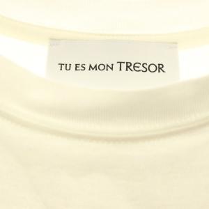 Tu es mon TRESOR フォトTシャツ カットソー ストロベリー 1 ホワイト グレージュ チャコール /ES OS SH