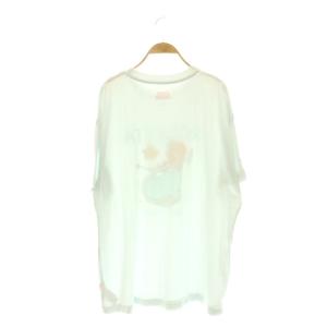 gelato pique 24SS ピーチコレクション プリントTシャツ カットソー 半袖 F ミントブルー マルチカラー /DO