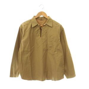 薄バックサテンの908ダッファーシャツ ベージュ