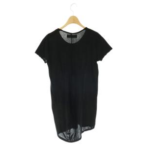 Yohji Yamamoto プリュスノアール +NOIR 半袖カットソー シアー 2 ブラック /CX OS