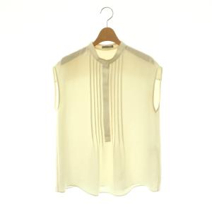 25SS Marvine Lina Blouse ブラウス ノースリーブ バンドカラー 38 アイボリー