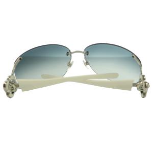 CHANEL カメリア ココマーク サングラス リムレス 6513 シルバカラー 白 ホワイト /SS OS OH