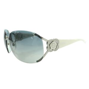 CHANEL カメリア ココマーク サングラス リムレス 6513 シルバカラー 白 ホワイト /SS OS OH