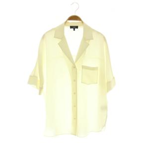 PRIME GGT LT RALFINN ブラウス シャツ 半袖 前開き S オフホワイト /NR OS