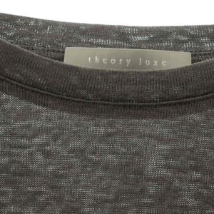 theory luxe ORNE VENNI カットソー リネン フレンチスリーブ 38 チャコールグレー /HS OS