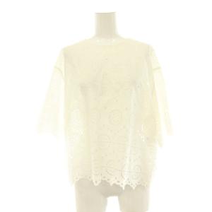 25SS GEO EYELET VIDIA BLOUSE ブラウス 半袖 プルオーバー 38 白 /NR