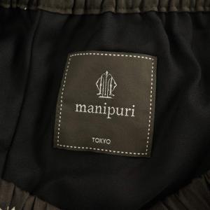 manipuri 星座柄 イージーパンツ ワイド ハイウエスト プリント F チャコールグレー /MY OS