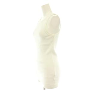 MUSE de Deuxieme Classe LOREL RIB タンクトップ カットソー ノースリーブ 白 /NR OS