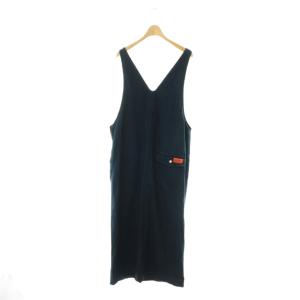 UNIVERSAL OVERALL デニム ジャンパースカート ワンピース ロング F ネイビー /DF OS