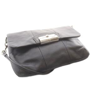 COACH ショルダーバッグ レザー 黒 ブラック /SR