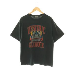 FLARE WOMAN Tシャツ カットソー 半袖 XL ブラック マルチカラー /DO OS