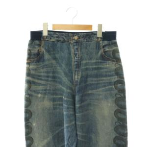 HYSTERIC GLAMOUR 25AW SNAKE LOOP スウェットパンツ デニム L インディゴブルー