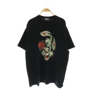 25AW HYSTERIC RABBIT Tシャツ カットソー 半袖 XL ブラック /HK OS