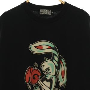 HYSTERIC GLAMOUR 25AW HYSTERIC RABBIT Tシャツ カットソー 半袖 XL ブラック /HK OS