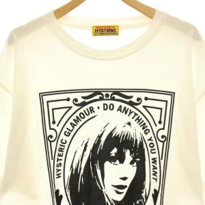 HYSTERIC GLAMOUR PUB MIRROR オーバーサイズTシャツ カットソー 半袖 F ホワイト /HK OS