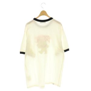 HYSTERIC GLAMOUR 25SS FIRE BEAR GLITTER Tシャツ カットソー 半袖 XL ホワイト /HK OS