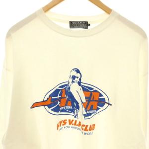 HYSTERIC GLAMOUR HYSTERIC AIRLINE Tシャツ カットソー 長袖 XL ホワイト /HK OS