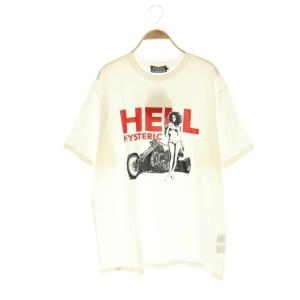 25SS HELL HYSTERICTシャツ カットソー 半袖 XL ホワイト /HK OS