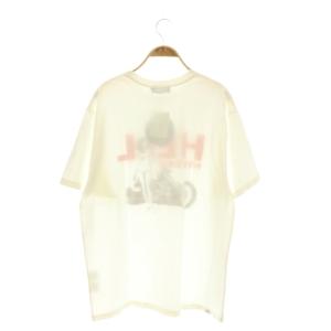 HYSTERIC GLAMOUR 25SS HELL HYSTERICTシャツ カットソー 半袖 XL ホワイト /HK OS