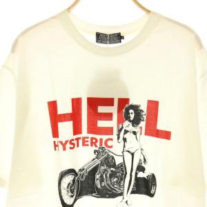 HYSTERIC GLAMOUR 25SS HELL HYSTERICTシャツ カットソー 半袖 XL ホワイト /HK OS