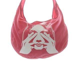 HYSTERIC GLAMOUR SEE NO EVIL ショルダーバッグ ロゴ ピンク /SR