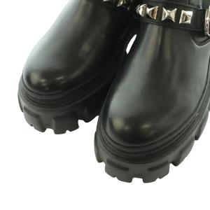 HYSTERIC GLAMOUR STUDS サイドゴアブーツ 25cm ブラック