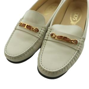 TOD'S トッズ-レザードライビングシューズスリッポン ローファー 37.5
