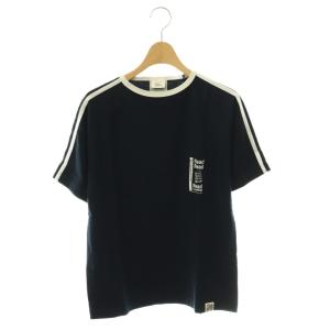 BOOKMARK TEE Tシャツ クルーネック プリント 半袖 FO 紺 ネイビー /HS OS