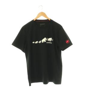 QD Logo Print T-Shirt Tシャツ ロゴプリント クルーネック 半袖 XL 黒 ブラック